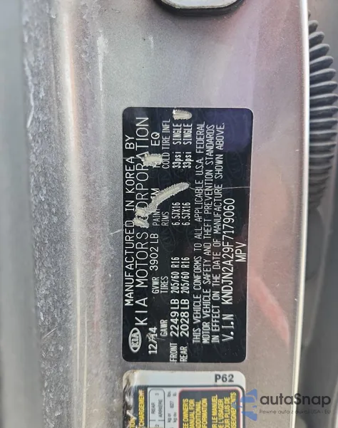 2015 Kia Soul from USA, damaged, VIN KNDJN2A29F7179060